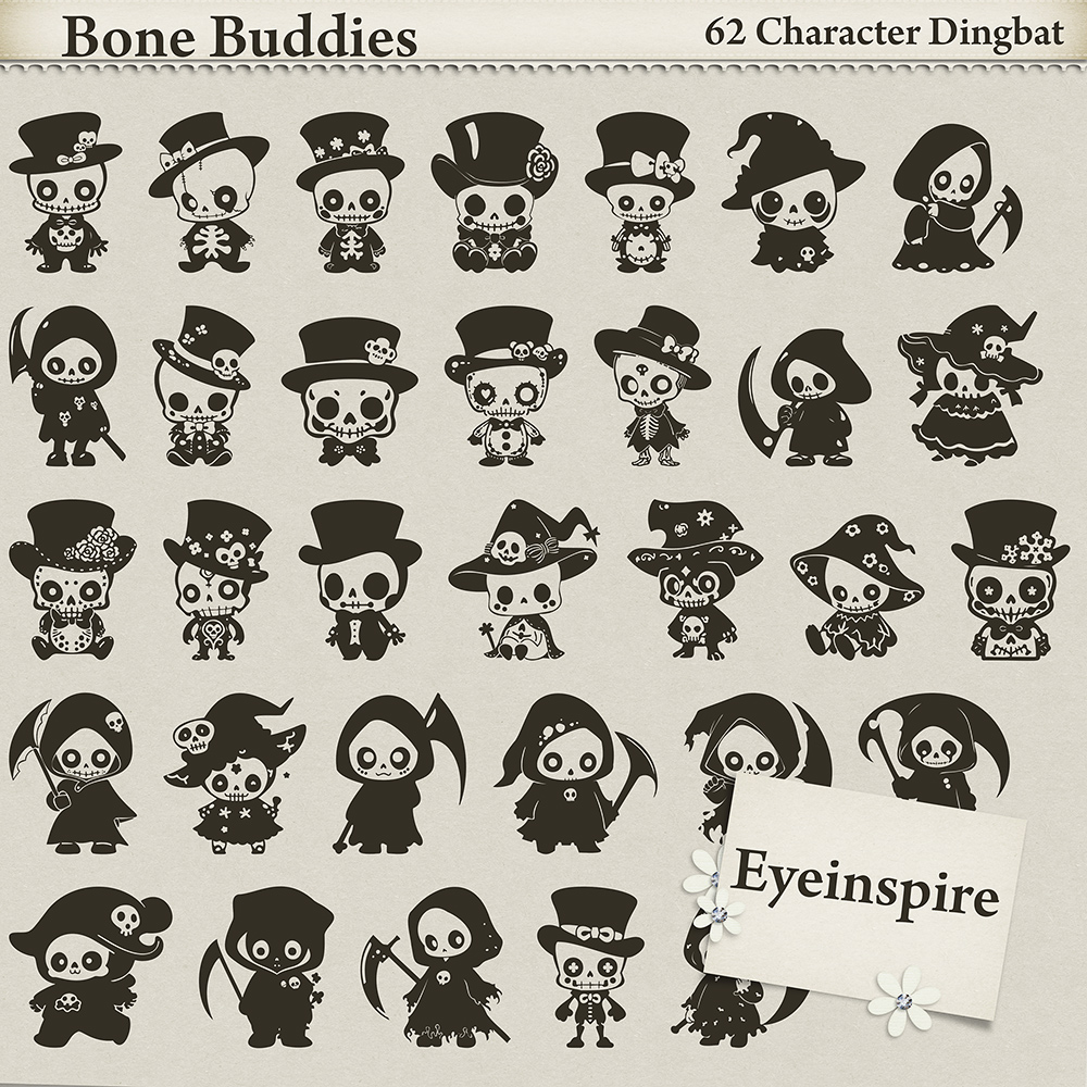 Bone Buddies Dingbat Font