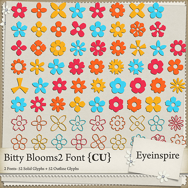 Bitty Blooms 2 Font