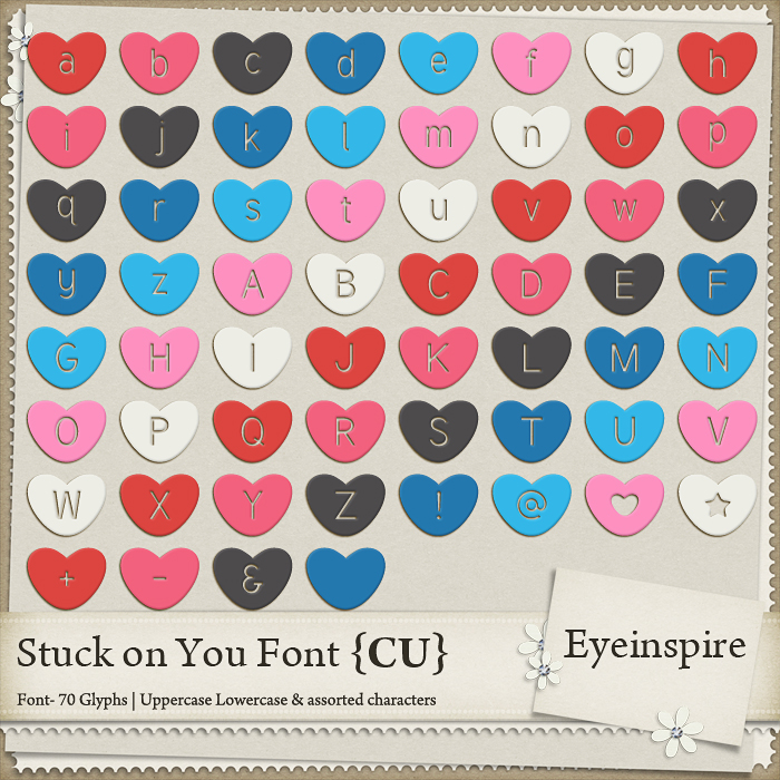 Stuck on You Font