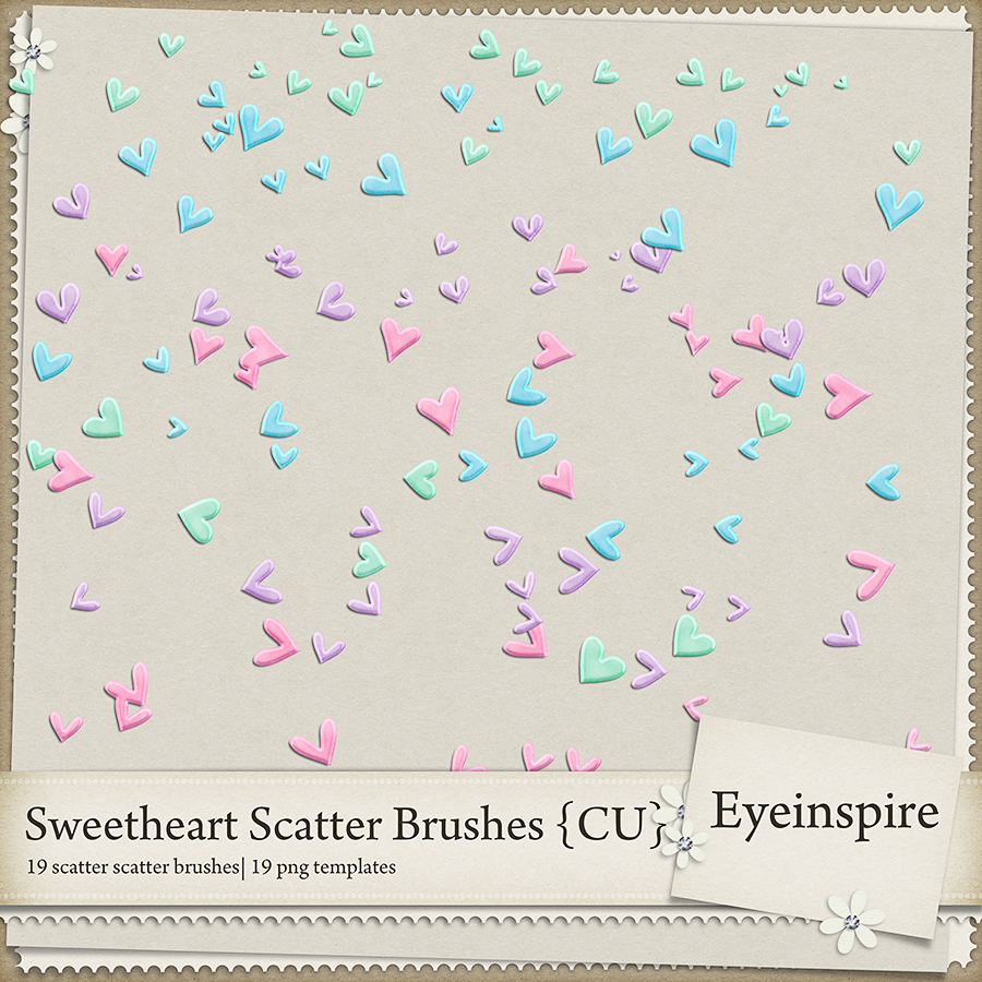 Sweetheart Scatter Brushes