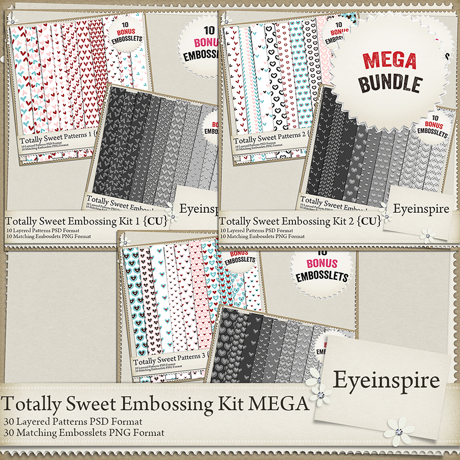 Totally Sweet Embossing Kit Mega
