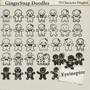 GingerSnap Doodles Svgs & Font