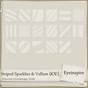 Striped Sparklies & Vellum Styles