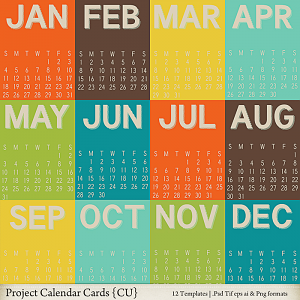 Project Calendar Cards