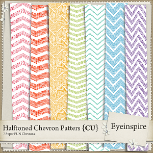 Halftone Chevron Patterns