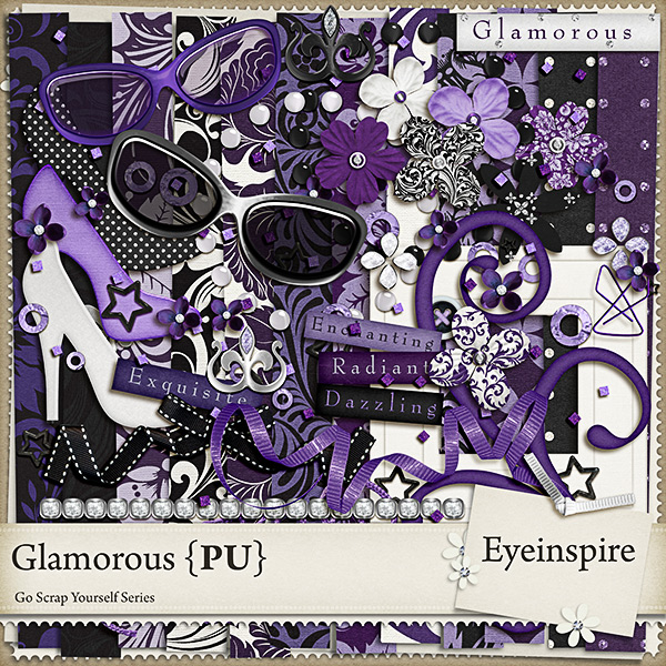 glamorous, purple, kit, scrapbooking, digital scrapbooking, swirls, sunglasses,stars,scatters, go scrap yourself, it's all about you,music, rhinestones,frames, clusters, purple rain, lady gaga. glitzy, glitter, sparkly, love yourself flowers, labels, art, graphics, digi scrap,lightening bolt, i rock, superstar, love, psp, pse, photoshop, elements, eyeinspire, realistic, high quality, 300 dpi