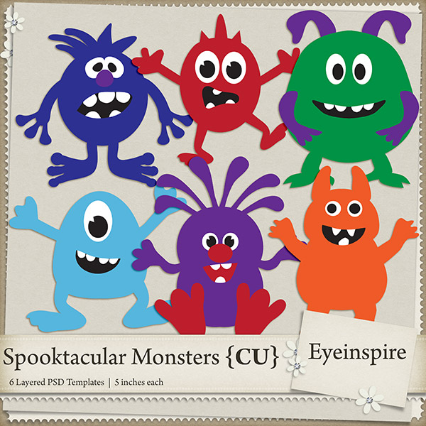 monsters, halloween, spooky, kooky, clowns, scary, party, templates, layered, psd files, plaid, seamless patterns, photography, photos, photo cards, commercial use, digital scrapbooking, digi scrap, texture, colorful, shabby, texture overlays, photoshop, elements, eyeinspire, realistic, high quality, 300 dpi