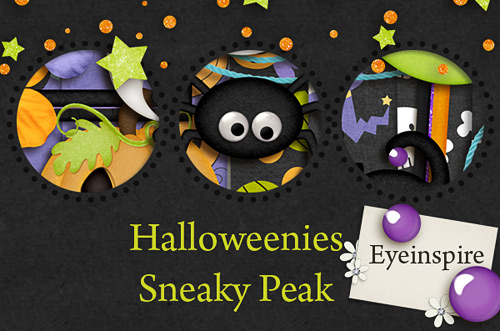 Halloween digital scrapbooking kit