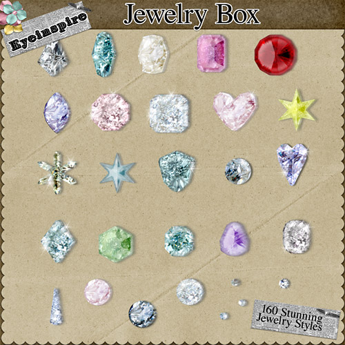 jewel styles photoshop diamonds pearls crystals rhinestones for commercial use, mega bundle