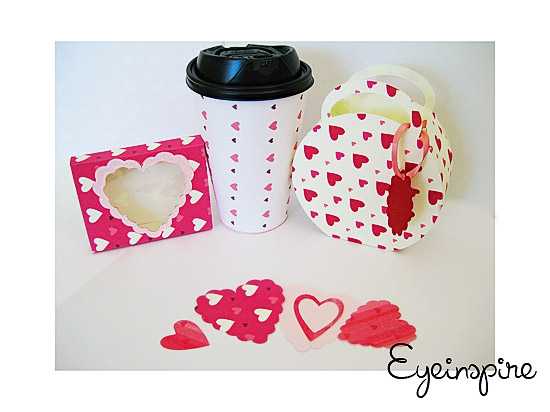 crafting projects cute bag heart box coffee mug label printable pretty paper pack for valentines day crafing projects hybrid digital gypsy cricut pazzles
