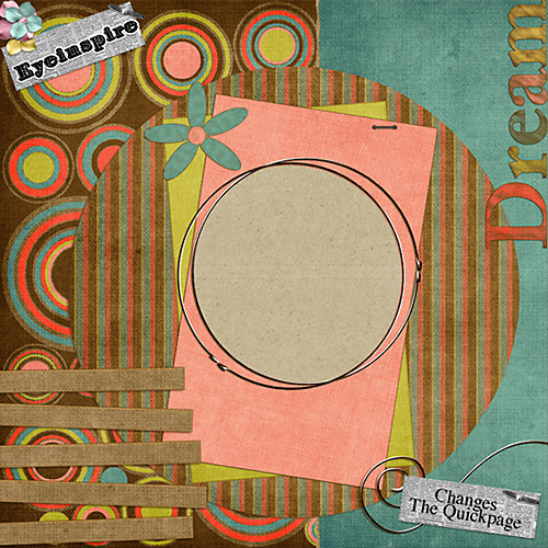digifree  freebie digi scrapbooking quick page plopper brown wire funky circles retro dreams shabby journaling paper pack  digital papers S4O S4H eyeinspire freebie