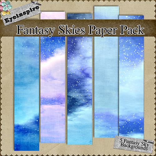 digifree fantasy freebie paper pack digital scrapbooking
