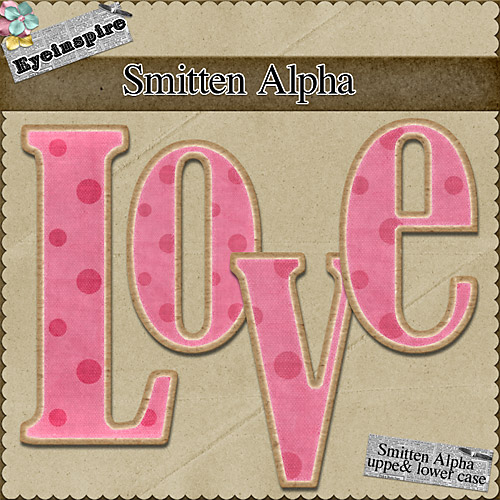 Adorable little pink polka dot chipboard alpha freebie digiscrap digifree