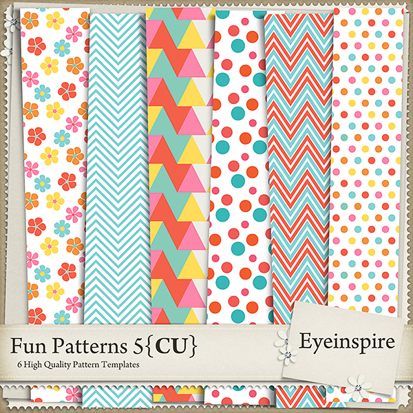 Free scrapbook Fun Patterns 5 by from Eyeinspire