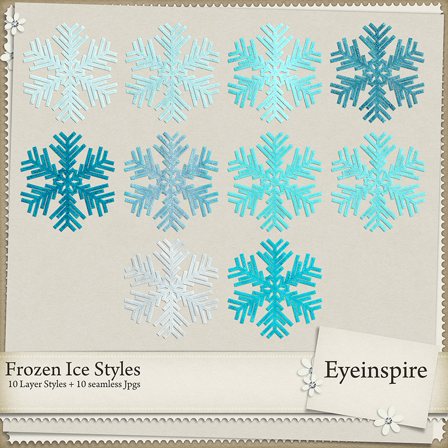 Photoshop Frozen Ice Layer Styles Commercial Use