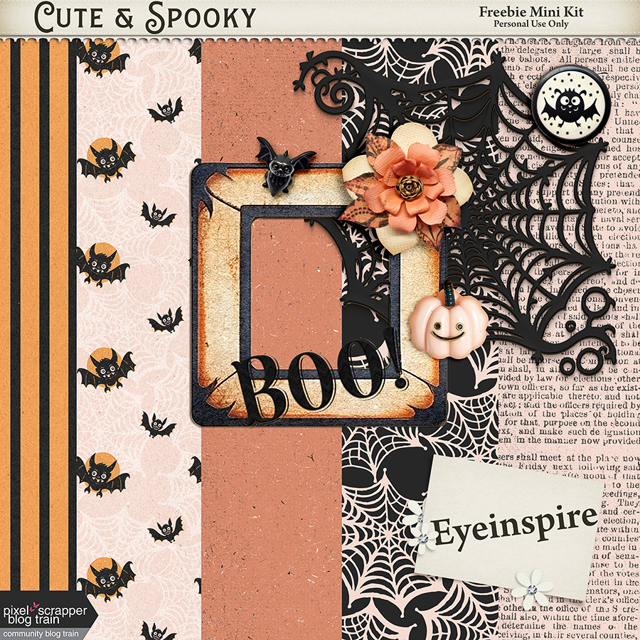 Cute N Spooky Kit High Quality Digital Scrapbooking Kit 